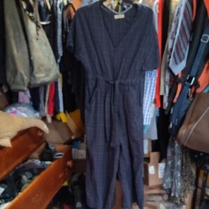 Women's Plaid Jumpsuit